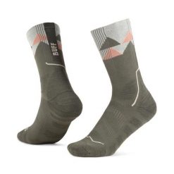 Skarpetki sportowe dla dorosłych Thermonet Crew Socks. Zielone skarpetki damskie Buff, bez wzorów, z elastanu. Za 99.99 zł.