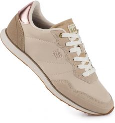 Damskie buty sneakersy sportowe eleganckie beżowe GAP OPTIMA NYX. Brązowe buty sportowe na co dzień damskie GAP, bez wzorów, z gumy, trekkingowe. Za 169.00 zł.
