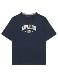 Napapijri T-Shirt S-Inot NP0A891F D Granatowy Regular Fit. Niebieskie t-shirty chłopięce Napapijri, bez wzorów, z bawełny, bez ramiączek. Za 99.99 zł.
