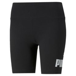 Damskie krótkie legginsy Essentials Logo PUMA Black. Czarne legginsy damskie Puma, xl, bez wzorów, z gumy. Za 131.65 zł.