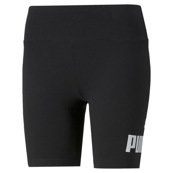 Damskie krótkie legginsy Essentials Logo PUMA Black. Czarne legginsy damskie Puma, m, bez wzorów, z gumy. Za 135.59 zł.