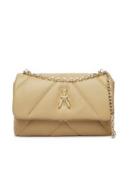 Patrizia Pepe Torebka CB0084/L006-B862 Beżowy. Brązowe torebki wieczorowe Patrizia Pepe, bez wzorów, ze skóry, wizytowe, bez kołnierzyka, bez ramiączek. Za 1,309.00 zł.