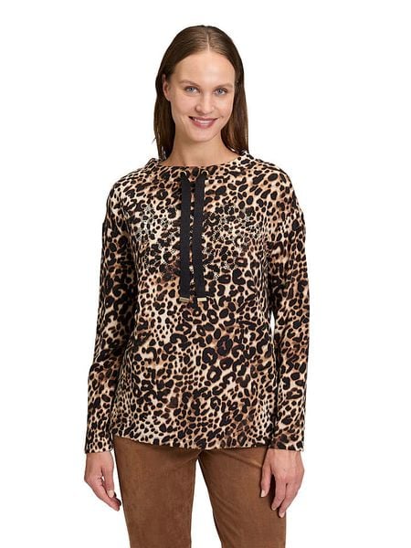 Betty Barclay Bluza w kolorze karmelowo-czarnym rozmiar: 46. Brązowe bluzy bez kaptura damskie Betty Barclay. Za 122.09 zł.