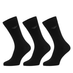 Skarpety długie Emporio Armani Underwear. Czarne skarpetki męskie Emporio Armani Underwear, bez wzorów. Za 119.99 zł.