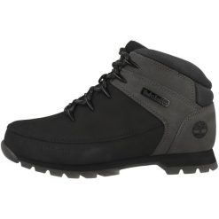 Buty trekkingowe męskie Timberland Euro Sprint. Czarne buty trekkingowe męskie Timberland, na zimę, z materiału, za kostkę, bez zapięcia, do biegania. Za 712.90 zł.
