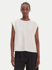 BOSS Bluzka C_Irnette 50543548 Écru Regular Fit. Bluzki damskie Boss, bez wzorów, z wiskozy, bez ramiączek. Za 429.99 zł.