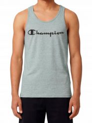 Koszulka Męska Champion Bez Rękawów Sportowa Tank Top. Szare t-shirty sportowe męskie CHAMPION, m, z bawełny, bez ramiączek. Za 129.00 zł.