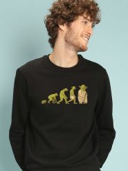 WOOOP Bluza "Yodalution" w kolorze czarnym rozmiar: M. Czarne bluzy bez kaptura męskie Wooop, m, z bawełny. Za 108.99 zł.