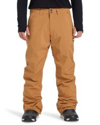 Spodnie do sportów zimowych techniczne dla Mężczyzn ESTATE. Brązowe spodnie materiałowe męskie Quiksilver, bez wzorów, z materiału, sportowe. Za 459.99 zł.