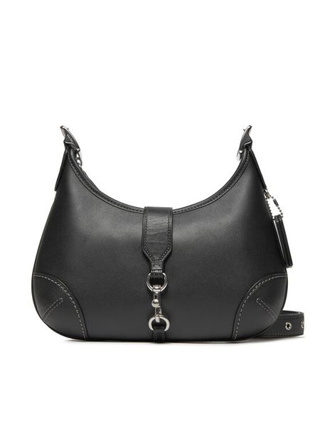 Coach Torebka Hamptons Hobo CW642 Czarny. Czarne torebki klasyczne damskie Coach, bez wzorów, ze skóry, bez dodatków. Za 1,549.00 zł.