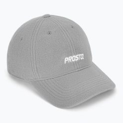 Czapka z daszkiem PROSTO Fleece. Szare czapki męskie Prosto., bez wzorów, z materiału, eleganckie. Za 73.99 zł.