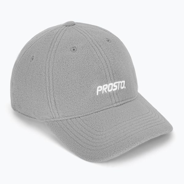 Czapka z daszkiem PROSTO Fleece. Szare czapki męskie Prosto., bez wzorów, z materiału, eleganckie. Za 73.99 zł.