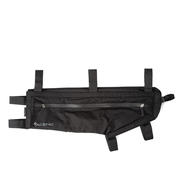 Torba sakwa rowerowa na ramę Acepac Zip Frame Bag MKIII M. Czarne torebki klasyczne damskie ACEPAC, bez wzorów, bez dodatków. Za 199.99 zł.