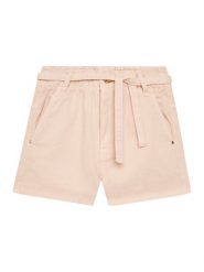 Guess Spodnie materiałowe J5GD15 WH630 Różowy Regular Fit. Czerwone spodnie dziewczęce Guess, z bawełny. Za 129.99 zł.