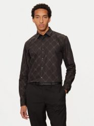 Hugo Koszula 50527459 Czarny Regular Fit. Czarne koszule męskie Hugo, m, bez wzorów, z bawełny, bez kołnierzyka, bez ramiączek. Za 269.99 zł.