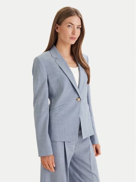 BOSS Marynarka Jia 9 50542010 Niebieski Slim Fit. Niebieskie marynarki i żakiety damskie Boss, bez wzorów, z wełny. Za 1,261.99 zł.