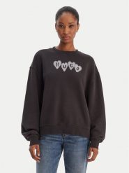 HUGO Bluza Deroxina 50555824 Czarny Regular Fit. Czarne bluzy bez kaptura damskie Hugo, s, z bawełny. Za 599.99 zł.