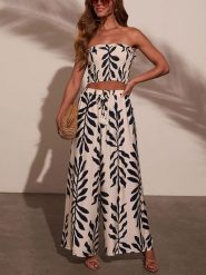 Milan Kiss Spodnie w kolorze beżowo-granatowym rozmiar: L. Brązowe spodnie materiałowe damskie Milan Kiss, bez wzorów, z materiału, z podwyższonym stanem. Za 130.99 zł.