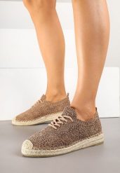 Ciemnobeżowe Tenisówki Ozdobione Plecionką i Ażurowym Wzorem Mevienne. Brązowe trampki i tenisówki damskie Renee, w ażurowe wzory. Za 69.99 zł.