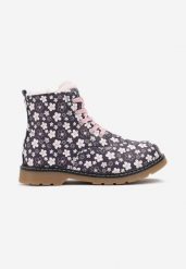 Granatowe Botki Workery za Kostkę Ginetta. Niebieskie botki dziewczęce Born2be, bez wzorów, bez ramiączek. Za 109.99 zł.