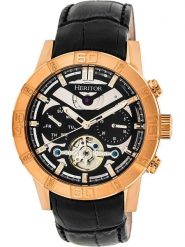 Heritor Zegarek automatyczny "Hannibal" w kolorze różowozłoto-czarnym rozmiar: onesize. Czarne, analogowe zegarki męskie Heritor, ze stali. Za 587.99 zł.