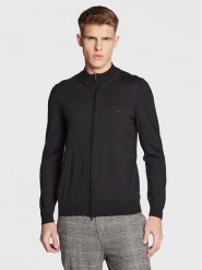 Boss Kardigan Balonso-L 50476347 Czarny Regular Fit. Czarne kardigany męskie Boss, l, bez wzorów, z wełny, bez kołnierzyka. Za 759.99 zł.