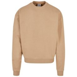 Bluza Urban Classics Ultra Heavy Crew. Brązowe bluzy bez kaptura męskie Urban Classics, m. Za 244.50 zł.
