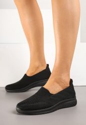 Czarne Tenisówki z Elastyczną Cholewką Tunessa. Czarne trampki i tenisówki damskie Born2be, bez wzorów, z jeansu. Za 79.99 zł.