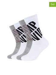 CAMP DAVID Skarpety (4 pary) w kolorze białym i szarym rozmiar: 43-46. Białe skarpetki męskie Camp David, bez wzorów. Za 43.99 zł.