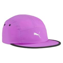 Czapka Puma Ess Running 5 Panel Corcra. Czerwone czapki męskie Puma, bez wzorów, z materiału. Za 149.99 zł.