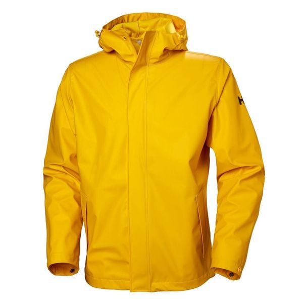 Kurtka wodoodporna Helly Hansen Moss. Żółte kurtki męskie Helly Hansen, s, bez wzorów, z tkaniny, bez kaptura. Za 424.50 zł.