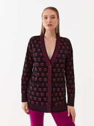 Pinko Kardigan 101562 A112 Czarny Regular Fit. Czarne kardigany damskie Pinko, xs, bez wzorów, z wiskozy. Za 969.00 zł.