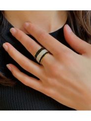 Les Petites Précieuses Pozłacany pierścionek z cyrkoniami rozmiar: 56. Czarne pierścionki damskie Les Petites Précieuses, z cyrkonią, pozłacane. Za 338.95 zł.