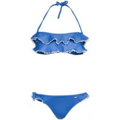 Pepe Jeans strój kąpielowy damski Holmes XL niebieski. Niebieskie bikini damskie Pepe Jeans, bez wzorów. Za 289.00 zł.