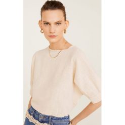 Mango - Top Bima. Topy damskie Mango, l, bez wzorów, z bawełny, bez kołnierzyka. W wyprzedaży za 39.90 zł.