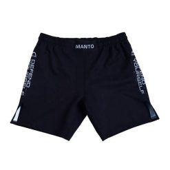 Spodenki treningowe męskie MANTO Competitor. Czarne szorty męskie Manto, bez kołnierzyka. Za 189.00 zł.
