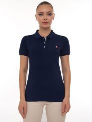 SIR RAYMOND TAILOR Koszulka polo "Angie" w kolorze granatowym rozmiar: XXL. Niebieskie bluzki damskie Sir Raymond Tailor, xxl, bez wzorów, z bawełny, bez kołnierzyka, bez ramiączek. Za 131.43 zł.