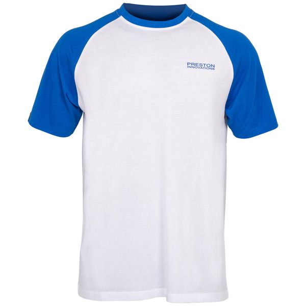 Koszulka Wędkarska Preston Lightweight White Raglan T-Shirt. Białe t-shirty męskie PRESTON INNOVATIONS, bez wzorów, bez kołnierzyka. Za 95.99 zł.
