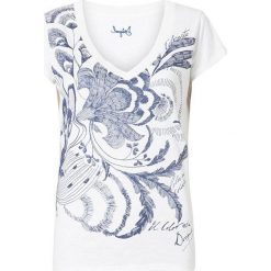 Desigual Koszulka sportowa TS Cheyennes Blanco 19SWTKBU 1000 (rozmiar S). Bluzki sportowe damskie Desigual, s, bez wzorów, bez ramiączek. W wyprzedaży za 110.00 zł.