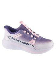Skechers Sneakersy Slip-ins Wave 92-Sparkle Sprint Fioletowy. Fioletowe buty sportowe dziewczęce Skechers, bez wzorów, bez zapięcia. Za 229.99 zł.