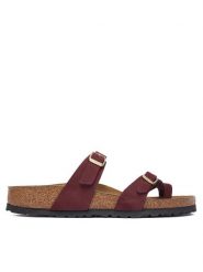 Birkenstock Japonki Mayari 1032984 Bordowy. Czerwone klapki damskie Birkenstock, bez wzorów, z nubiku, bez obcasa. Za 549.99 zł.