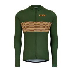 Męska koszulka rowerowa z długim rękawem - Onwards One. Zielone t-shirty sportowe męskie KEADA SPORTS, l, z dresówki, bez ramiączek. Za 332.00 zł.