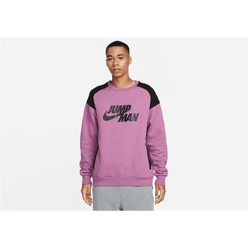 Bluza sportowa męska Nike Air Jordan Jumpman. Fioletowe bluzy bez kaptura męskie Nike, l, z bawełny. Za 454.00 zł.