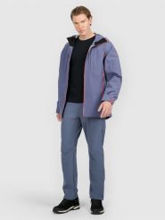 4F Spodnie trekkingowe membrana 5000 męskie - granatowe 3XL. Niebieskie spodnie sportowe męskie 4f, ze skóry. Za 299.99 zł.