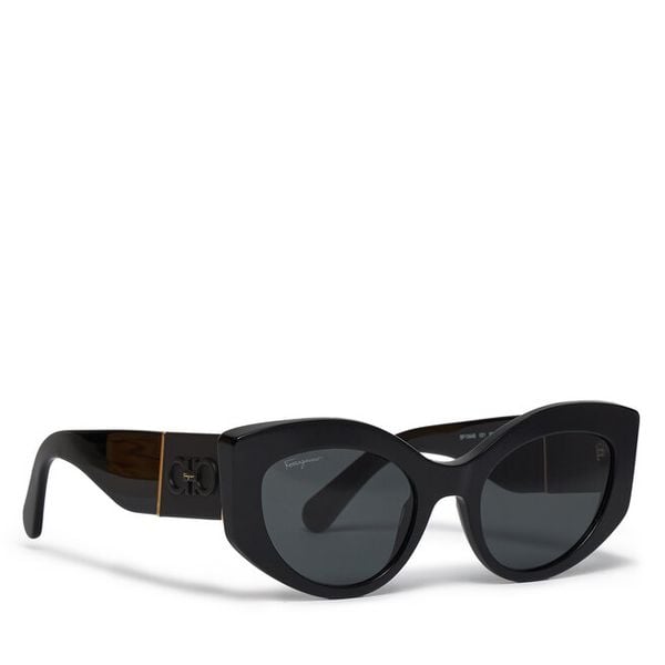 Okulary przeciwsłoneczne Salvatore Ferragamo. Czarne okulary przeciwsłoneczne damskie Salvatore Ferragamo. Za 1,119.00 zł.