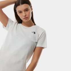 T-Shirt Simple Dome Rozmiar XS Bialy - 4T1A-FN4. Białe t-shirty damskie The North Face, xs, bez wzorów, bez kołnierzyka. Za 113.00 zł.