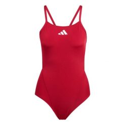 Jednoczęściowy strój kąpielowy z odkrytymi plecami dla kobiet adidas Ripstream T. Czerwone stroje jednoczęściowe damskie Adidas, l, bez wzorów. Za 223.05 zł.