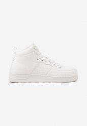 Białe Płaskie Sznurowane Botki Sneakersy za Kostkę Mivara. Białe buty zimowe męskie Born2be, za kostkę, bez zapięcia. Za 139.99 zł.
