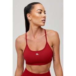 Stanik sportowy bezszwowy Rough Radical Seamless Glow Bra. Czerwone biustonosze sportowe damskie ROUGH RADICAL, bez wzorów. Za 129.90 zł.