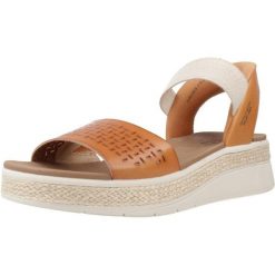 Sandały SKECHERS SLIP-INS BOBS SUN RAY Brązowy. Brązowe sandały damskie Skechers, bez wzorów, z materiału, bez obcasa. Za 278.99 zł.